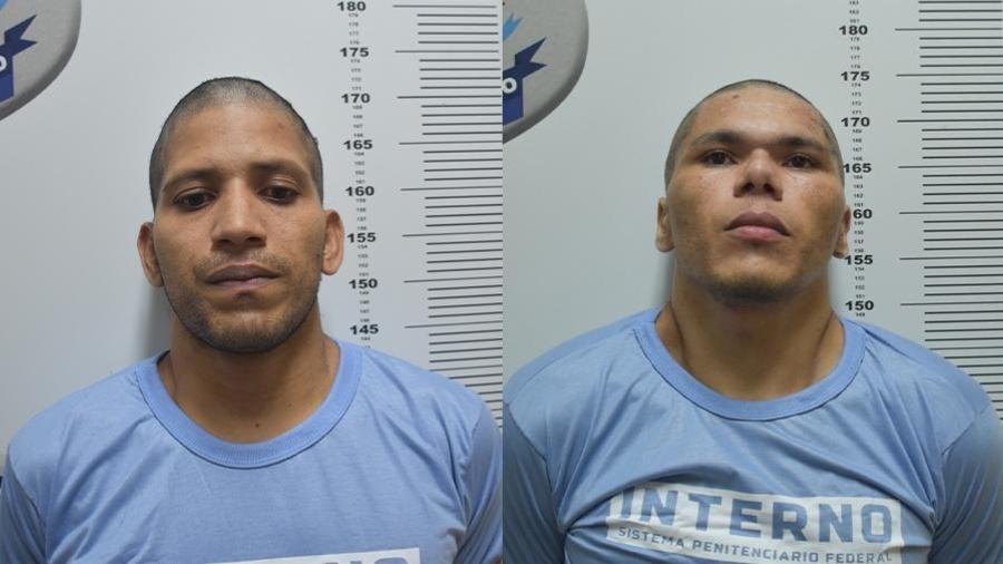 Rogério da Silva Mendonça (esq) e Deibson Cabral Nascimento (dir) conseguiram escapar de um presídio federal de segurança máxima, em Mossoró (RN)