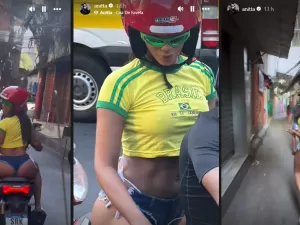 Anitta é flagrada andando de moto usando short: o que diz a lei sobre isso?