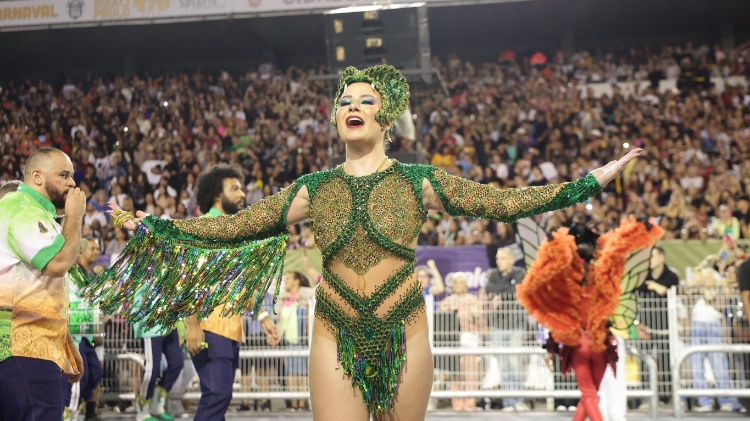 Duda Serdan, Princesa da Mancha Verde no Desfile das Campeãs do Carnaval de São Paulo de 2024