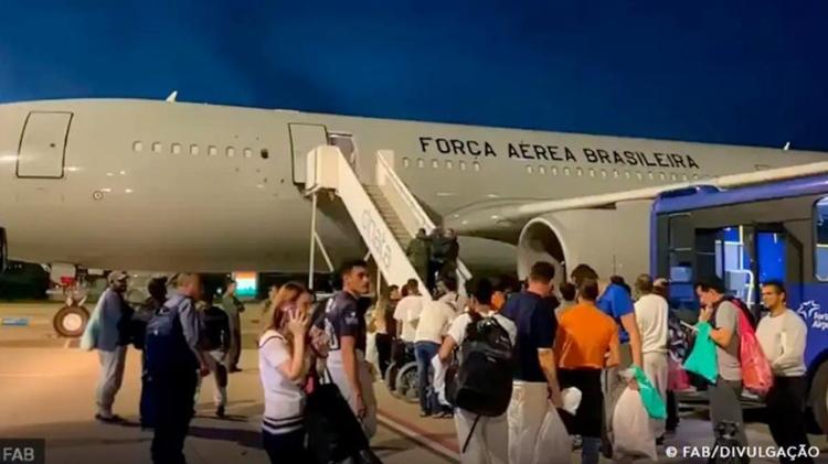 Voo da FAB com brasileiros deportados dos EUA, em março deste ano