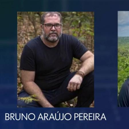 Indigenista brasileiro Bruno Araújo Pereira e o jornalista britânico Dom Phillips desapareceram no Vale do Javari, no Amazonas - Reprodução/ TV Globo