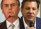 Bolsonaro vence Haddad por quase 20 pontos entre os eleitores de Madri - Montagem/UOL