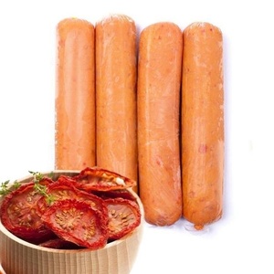Salsichas de tomate seco do No Bones (SP) - Divulgação/facebook.com/NoBonesVegan - Divulgação/facebook.com/NoBonesVegan