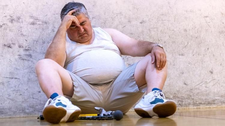 Elderly, Old, Obese, Fat, Doing Physical Activity, Exercising, Exercising - iStock - iStock