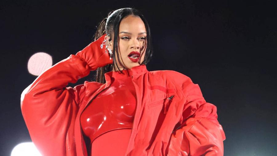 Rihanna se apresentou no intervalo do Super Bowl 2023