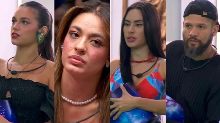 BBB 24: Alane, Beatriz, Isabelle e Juninho estavam no 7º Paredão