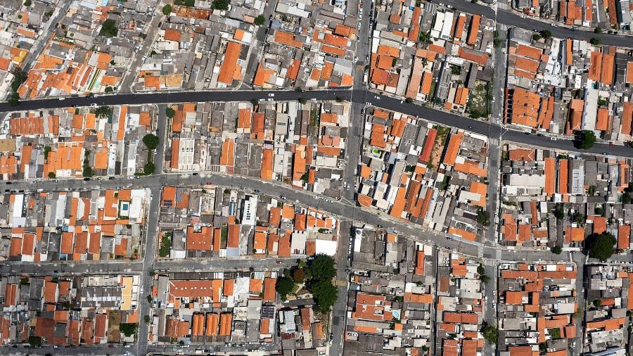 Vista do bairro Ponte Rasa, na zona leste paulista, distrito com maior concentração residencial em toda a cidade