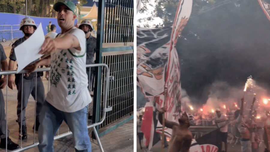 Torcidas organizadas de Palmeiras e São Paulo