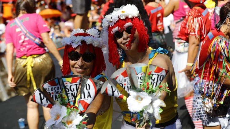 Rita Lee foi homenageada no bloco Sargento Pimenta, no Rio