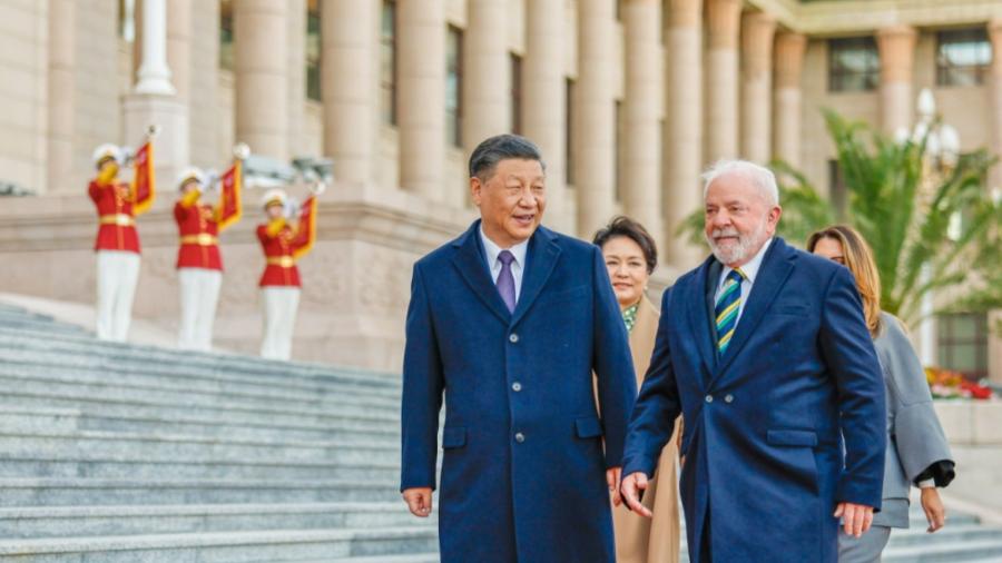 Xi e Lula durante encontro em Pequim em abril deste ano - Ricardo Stuckert/PR/Divulgação
