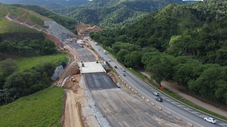 Primeiros dos 24 viadutos na serra das Araras já estão concluídos