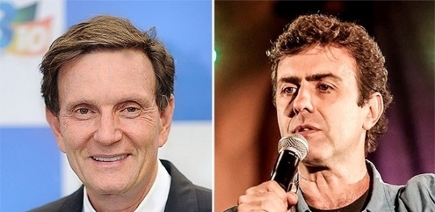 Crivella (à esq.) e Freixo (à dir.): um deles será o próximo prefeito do Rio