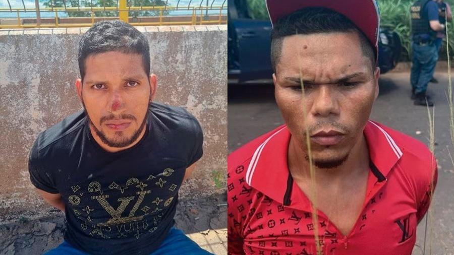 Rogério da Silva Mendonça (esq.) e Deibson Cabral Nascimento foram recapturados pela PRF