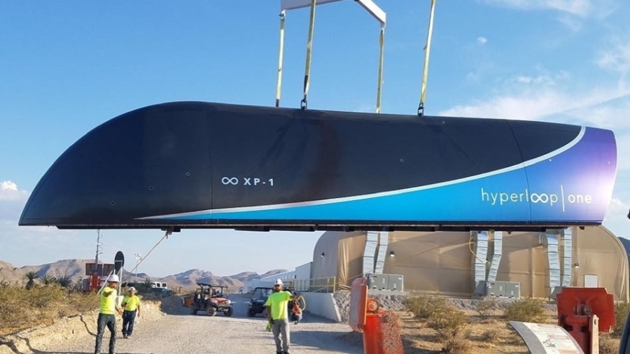 Projeto do Hyperloop One, um trem de alta velocidade que deve chegar a 1.200 km/h - Reprodução/Instagram