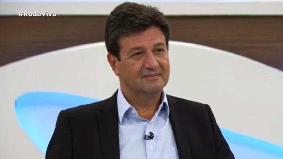 O ex-ministro da Saúde, Luiz Henrique Mandetta (DEM), em entrevista ao Roda Viva - Reprodução/TV Cultura