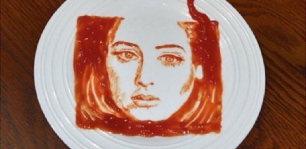 Até ketchup pode ser uma opção de tinta nas mãos de Rob Ferrel  - Divulgação/instagram/robtheoriginal