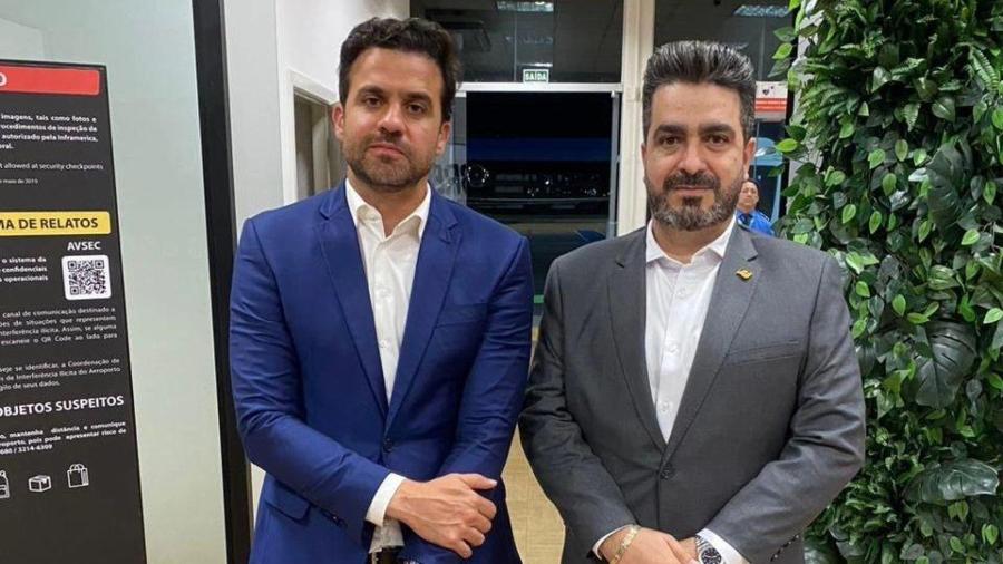 Pablo Marçal e Leonardo Avalanche, presidente do PRTB