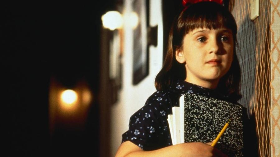 Mara Wilson como Matilda no longa de 1996 - Reprodução