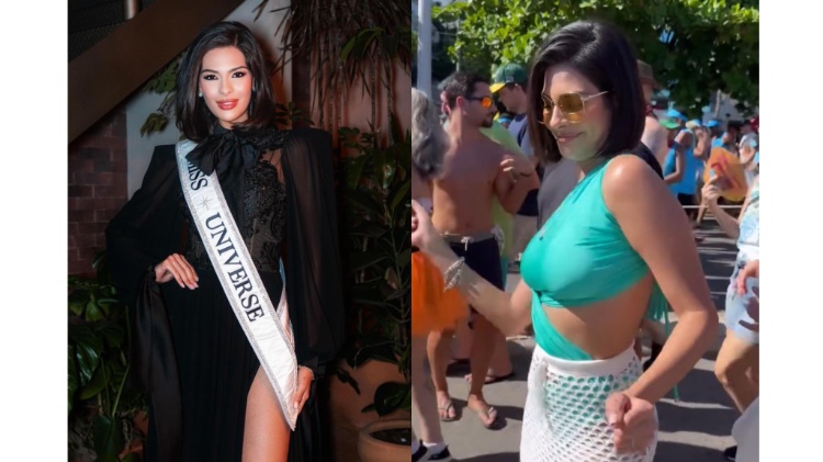 A Miss Universo 2023, Sheynnis Palacios, chegou ao Rio e arricou samba em bloquinho de Carnaval