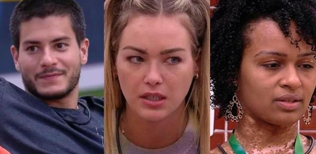 BBB 22: Arthur, Bárbara e Natália estão no paredão