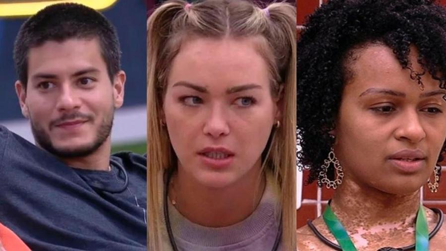 BBB 22: Arthur, Bárbara e Natália estão no quarto paredão - Reprodução/Globoplay