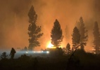 Fumaça de incêndios no oeste dos EUA atravessa país e mergulha Nova York em nevoeiro - Serviço Florestal dos EUA / AFP