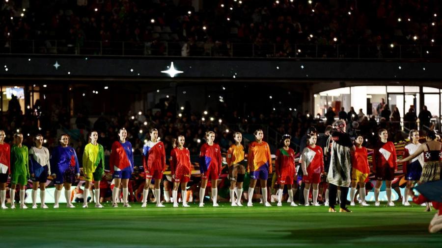 Abertura da Copa do Mundo feminina no Eden Park, em Auckland, na Nova Zelândia