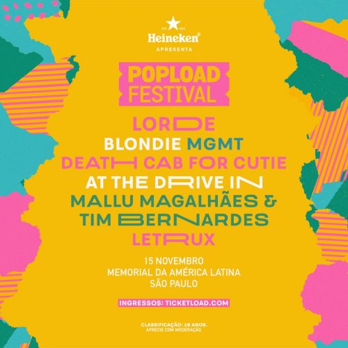 Blondie e Lorde estão entre as atrações do Popload Festival de 2018