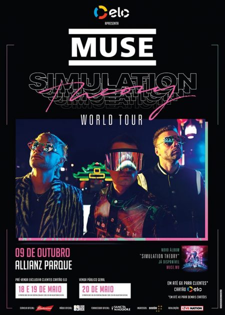 Muse tocará em São Paulo no dia 9 de outubro na arena do Palmeiras
