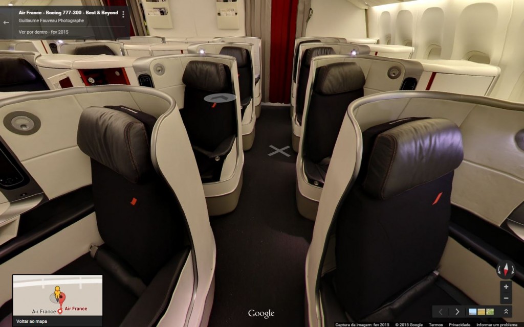Tour virtual Boeing Air France (Divulgação)