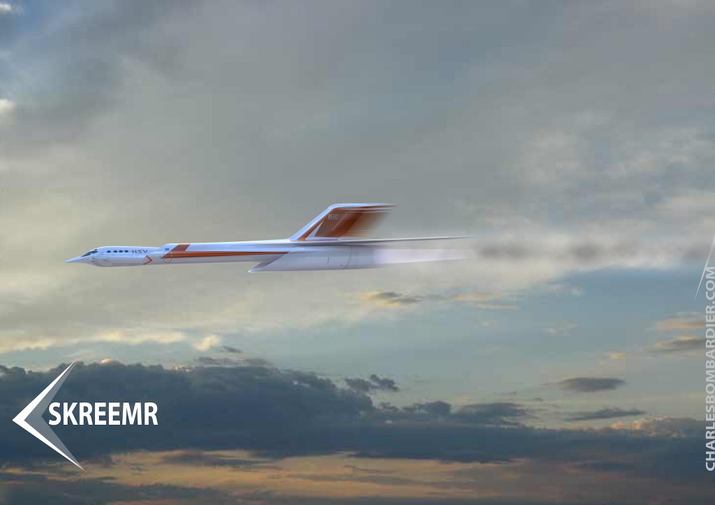 Projeto de avião supersônico desenvolvido pelo engenheiro Charles Bombardier (Ray Mattison/Divulgação)