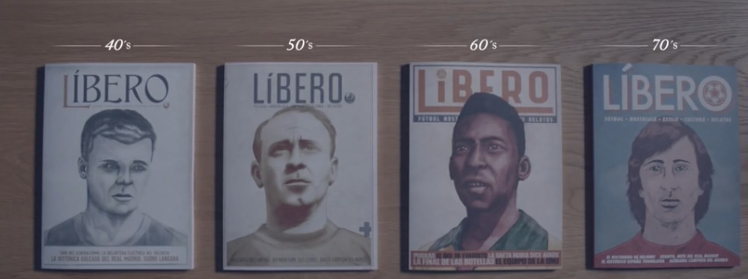 Capas das revistas do projeto "Fútbol vs Alzheimer"