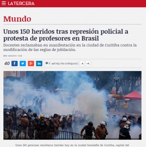 Reportagem do jornal chileno 