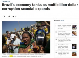 Reportagem sobre crise brasileira no 'Washington Post'