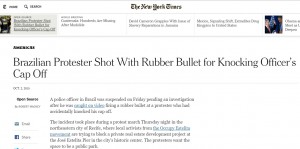 'New York Times' relata caso de violência policial no Brasil
