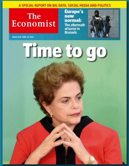 'Economist' defende renúncia de Dilma: 'Inapta a continuar presidente'