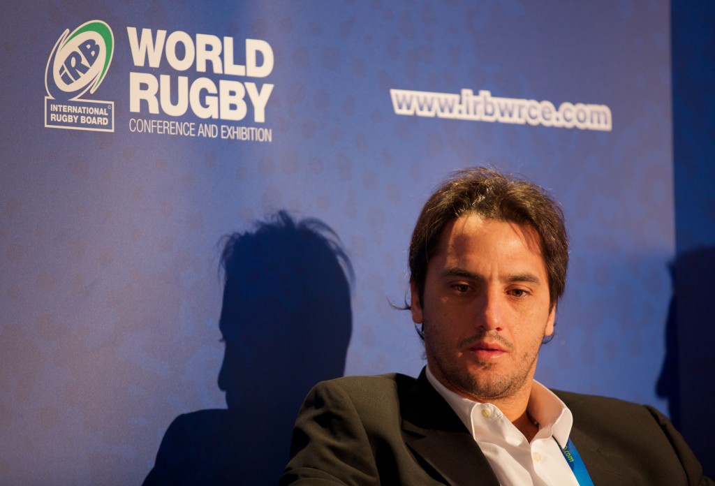 DUBLIN, IRELAND - NOVEMBER 19: Former Argentina player Agustin Pichot attends the iRB World Rugby Conference and Exhibition in the Ballsbridge Hotel on November 19, 2013 in Dublin, Ireland. (Photo by Patrick Bolger/Getty Images for iRB)