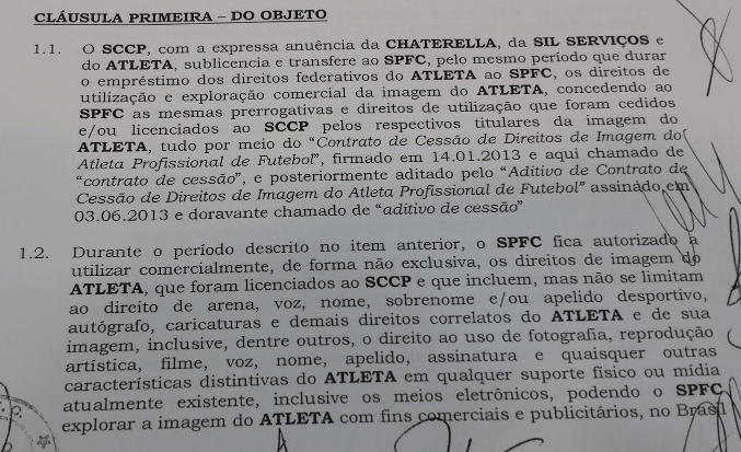 Duas empresas autorizam o repasse dos direitos de imagem