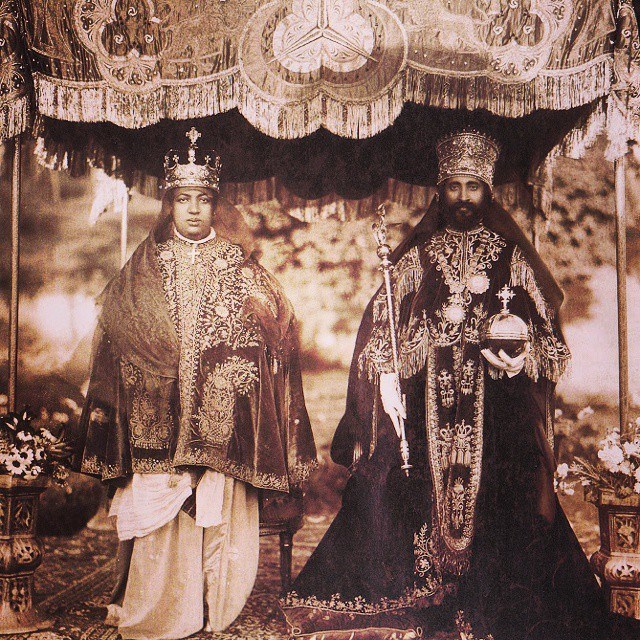 Coração do rei RasTafari Makonnen com a rainha Menen Asfaw