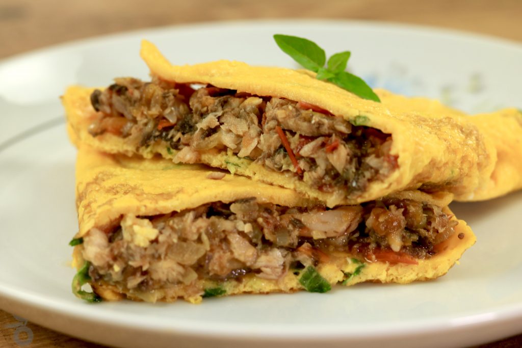 Receita De Omelete De Sardinha Opção De Jantar Rápido E Low