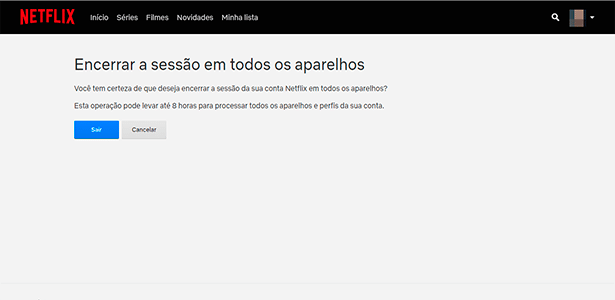 Quem está a usar a conta do Netflix? Terminar sessão nos dispositivos