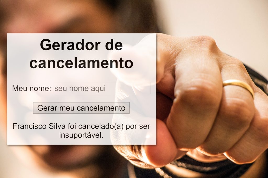 Gerador de cancelamento Meu nome: I Jogador de Free Fir I Gerar meu  cancelamento I Jogador de Free Fire foi cancelado(a) por ser corno. -  iFunny Brazil