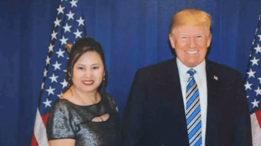 Cindy Yang e Trump