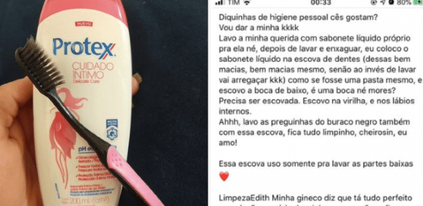 Higiene íntima | Moça diz que lava a vagina com escova de dente e choca web