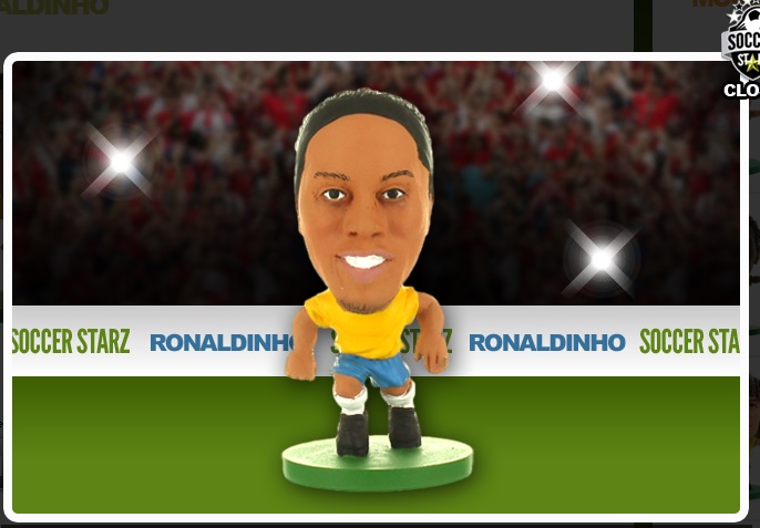 Minicraques Soccerstarz Seleção Brasileira 2014 na caixa