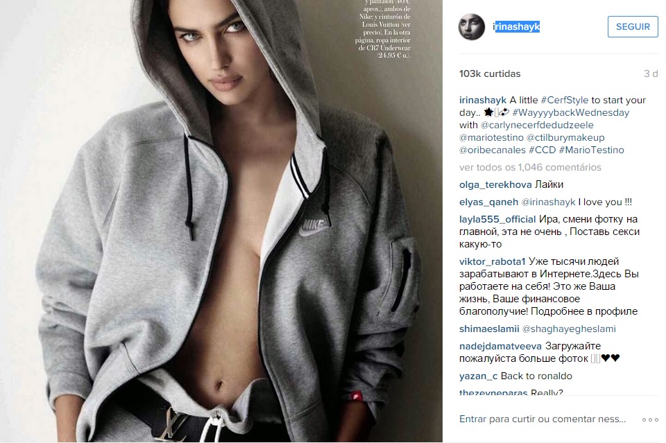 Ex-namorada de Cristiano Ronaldo estrela campanha da Nike (reprodução Instagram)