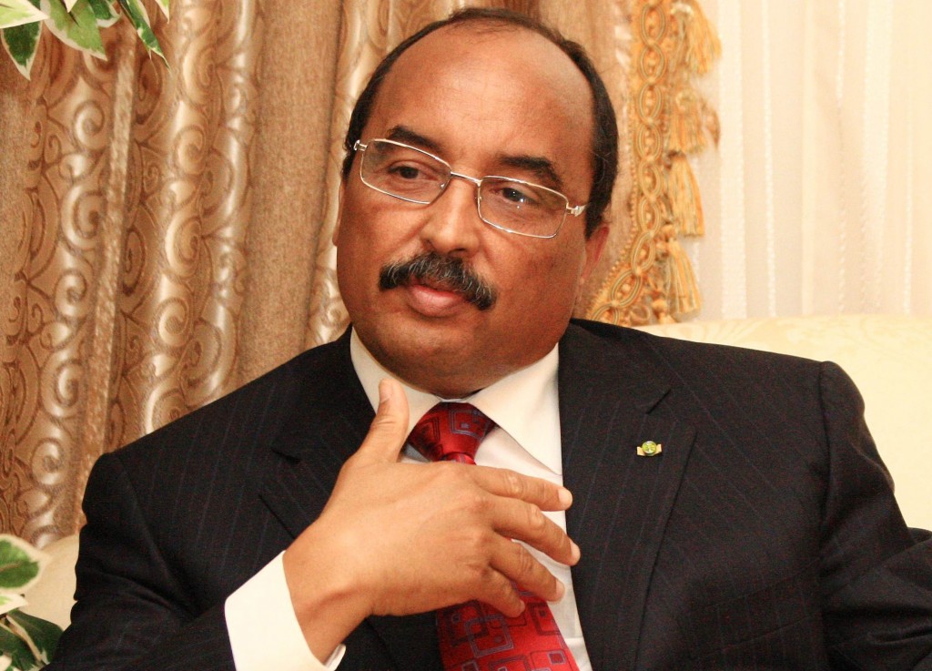Mohamed Ould Abdel Aziz, presidente da Mauritânia (Crédito: Watt Abdel Jelil/AFP Photo)