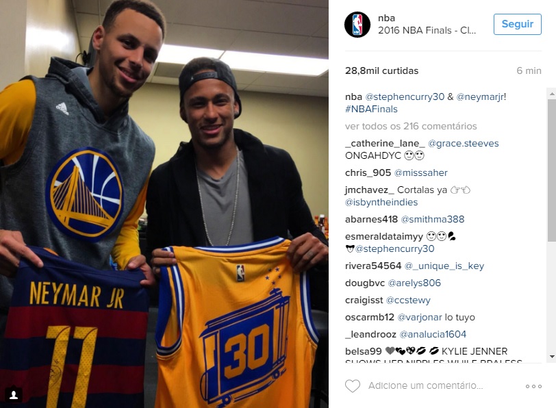 Neymar nas Finais da NBA