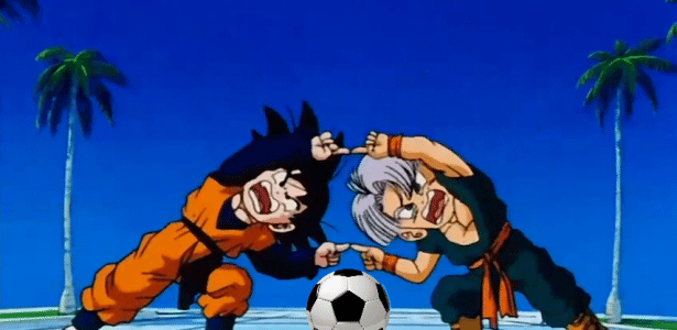 Fusão de personagens - Goku e Gohan, Desenho