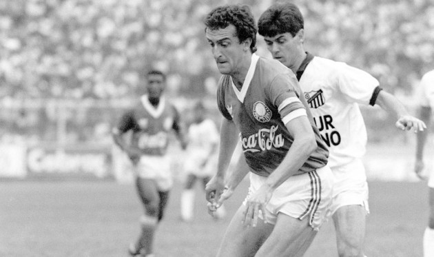 Dorival Junior quando jogou no Palmeiras em 89